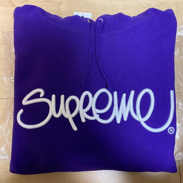 Supreme - シュプリーム ハンドスタイル フーディー パープル Lの通販