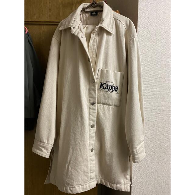 Kappa(カッパ)のGU×kappa デニムジャケット　オフホワイト メンズのジャケット/アウター(Gジャン/デニムジャケット)の商品写真