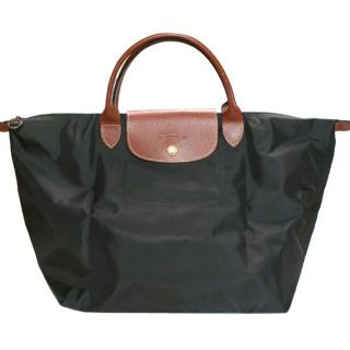 ロンシャン(LONGCHAMP)のロンシャン　ハンドバッグM ブラック　新品(ハンドバッグ)