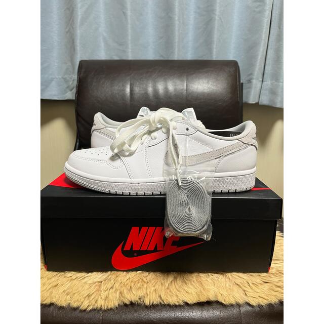 27cm air jordan 1 low og white/grey