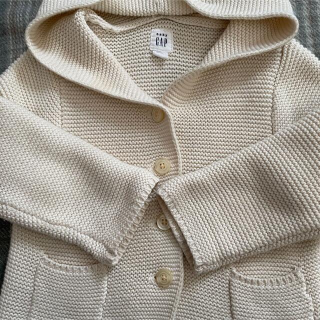 babyGAP(ベビーギャップ)のbabyGAP ベビーギャップ くまさんパーカー くま耳 カーディガン キッズ/ベビー/マタニティのベビー服(~85cm)(カーディガン/ボレロ)の商品写真