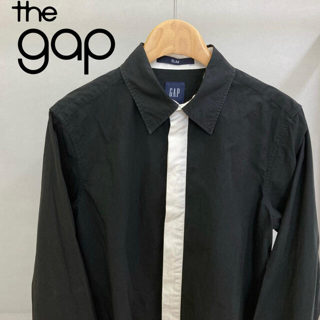 Gap おしゃれ Xs ギャップ フライフロントシャツ ブラック ホワイトの通販 By Hipster S Shop ギャップならラクマ