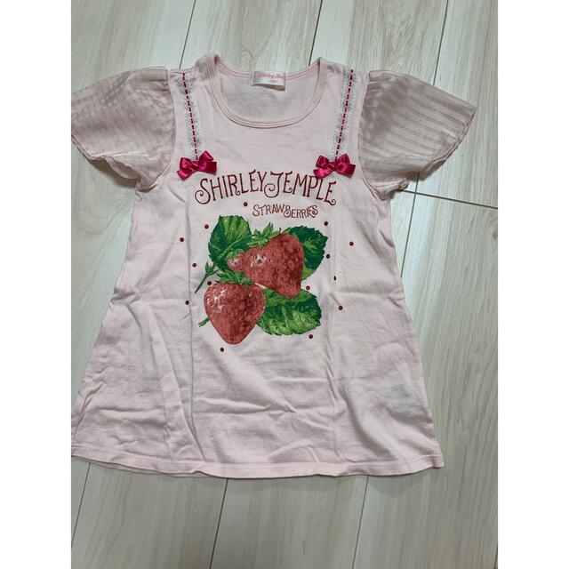 Shirley Temple(シャーリーテンプル)のいちごpt 130 キッズ/ベビー/マタニティのキッズ服女の子用(90cm~)(Tシャツ/カットソー)の商品写真