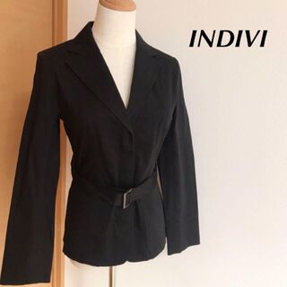 インディヴィ(INDIVI)の◇インディヴィ◇INDIVI ジャケット　テーラードジャケット　黒　ブラック(テーラードジャケット)