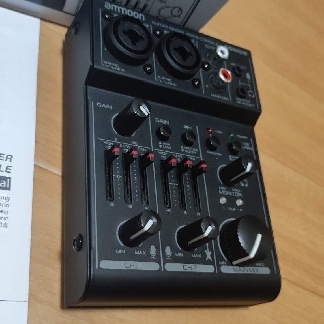 ammoon AGM02 compact mixer ミキサー オマケ付き 楽器のレコーディング/PA機器(ミキサー)の商品写真