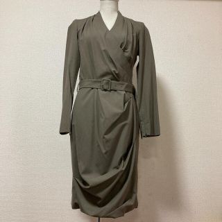 ドゥーズィエムクラス(DEUXIEME CLASSE)の美品　ポウ　カシュクールワンピース(ひざ丈ワンピース)