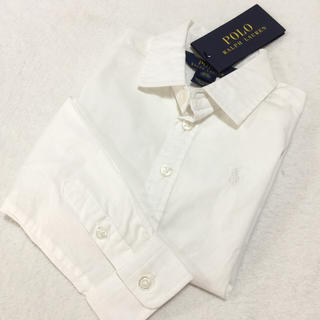 ラルフローレン(Ralph Lauren)の定価9,612円☆新品✨長袖 ホワイトシャツ 100(ブラウス)