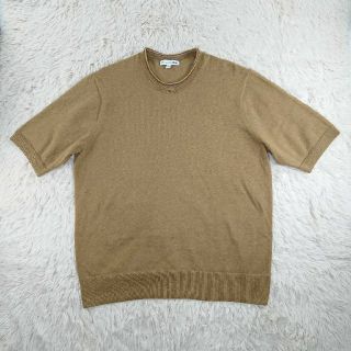 ユニクロ(UNIQLO)のユニクロ JW アンダーソン リネンブレンド クルーネックセーター M ベージュ(Tシャツ/カットソー(半袖/袖なし))