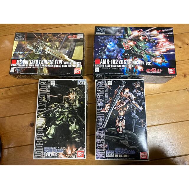 ガンプラセット　サンダーボルト系＋UC系