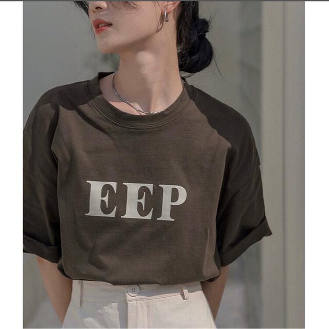 新品　タグ付き　roomoon rooMoon EEP T-shirts  レディースのトップス(Tシャツ(半袖/袖なし))の商品写真