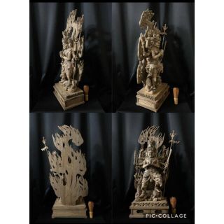 井波彫刻 大型高66cm 仏教工芸品 香樟材 古美術 時代彫刻 大元帥明王の クーポン激安 仏像 高さ約78cm 大型 置物 仏教美術 香樟材 薬師如来座像 木彫 彫刻/オブジェクト