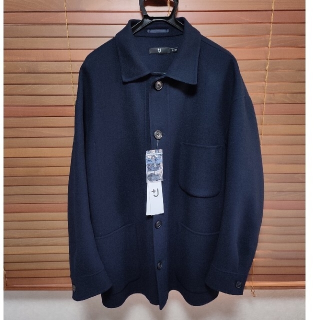 UNIQLO +J ウール ウールブレンド オーバーサイズシャツジャケット L