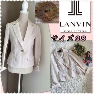 ランバンコレクション(LANVIN COLLECTION)の♡ランバンコレクション　ボタンロゴ入り　テーラードジャケット♡イタリア製生地(テーラードジャケット)