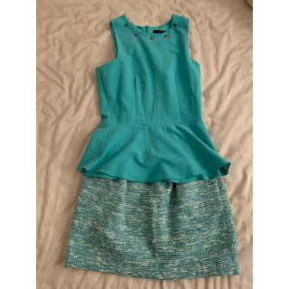 ザラ(ZARA)のZARA ザラベーシック　セットアップ　春夏秋　ワンピース(セット/コーデ)