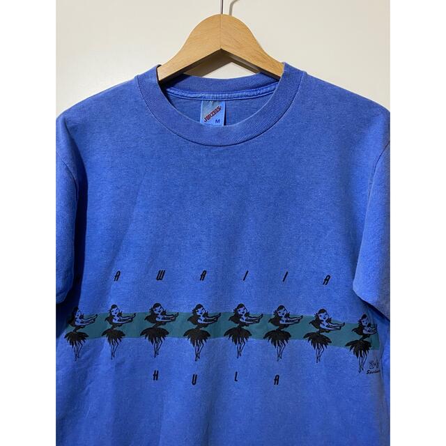 USA製 80s ビンテージ★JERZEES フラガール 半袖Tシャツ M 青 メンズのトップス(Tシャツ/カットソー(半袖/袖なし))の商品写真
