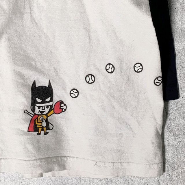 LAUNDRY(ランドリー)のLaundry　日本製☆ベースボールシャツ　バットマン　スパイダーマン　M レディースのトップス(Tシャツ(長袖/七分))の商品写真