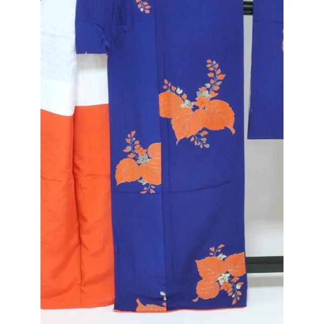 ＡＡお仕立て上がり正絹振袖　青紫色地に桐模様 レディースの水着/浴衣(振袖)の商品写真