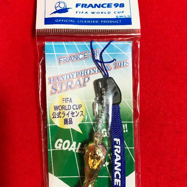 FIFAワールドカップフランス98の携帯ストラップ未使用レア・希少品の通販 by タイツ・ソックス・キャラクターグッズ ・服・小物おまとめ値引きあり｜ラクマ