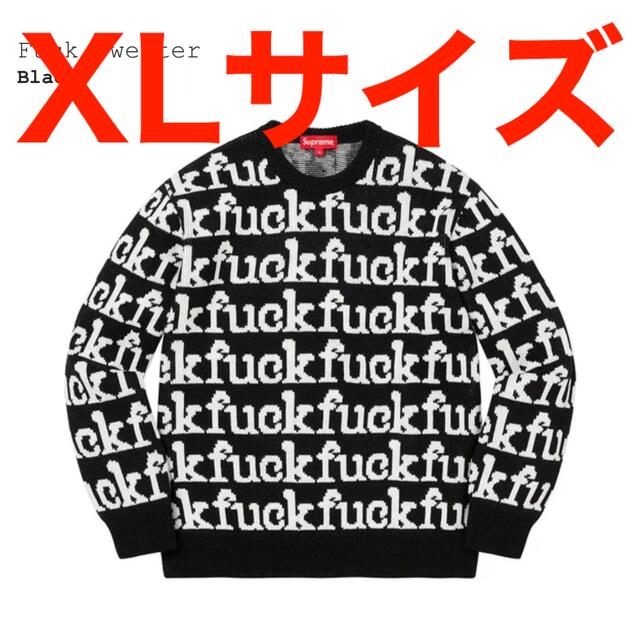 supreme fuck sweater 即発送可 L 新品未使用 black