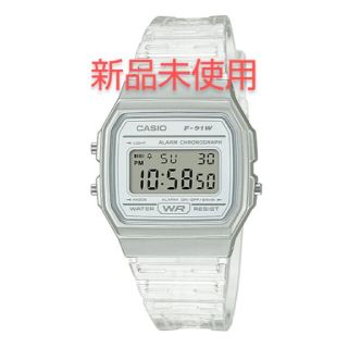 カシオ(CASIO)のCASIO チプカシ F91WS-7 クリアホワイト(腕時計)