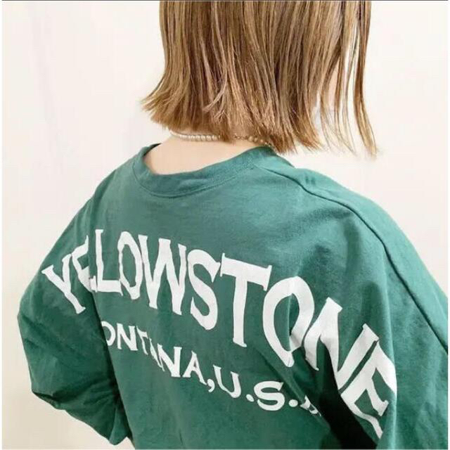 Shinzone(シンゾーン)の【2点購入】バックプリント　長袖Tシャツ&vintageスウェット レディースのトップス(Tシャツ(長袖/七分))の商品写真