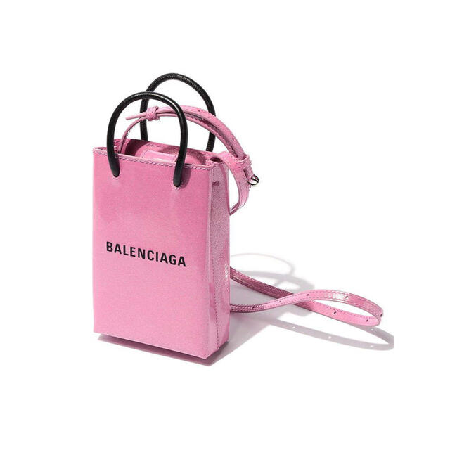 Balenciaga - バレンシアガ ロゴ グリッター レザー ラメ ミニショルダーバッグ