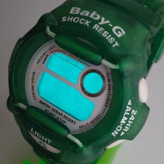 ベビージー(Baby-G)のBaby-G 370 カスタム染色グリーン💚(腕時計)