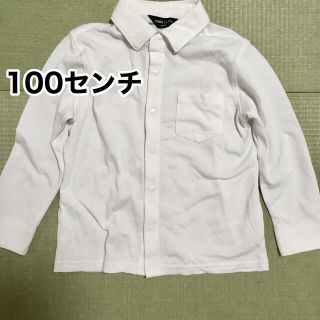 コムサイズム(COMME CA ISM)のコムサイズムCOMME CA ISM  長袖トップス白ポロシャツ　100 (Tシャツ/カットソー)