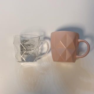スターバックス ハンドルグラス ファセット グリーン クリア 2個セット スタバ