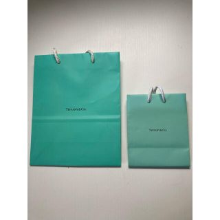 ティファニー(Tiffany & Co.)のティファニー　ショップ袋　ショッパー　紙袋　2枚セット(ショップ袋)