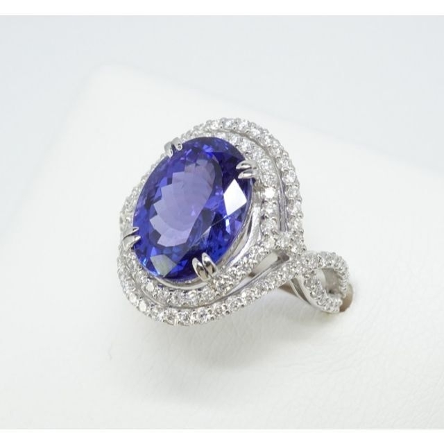 新品プラチナタンザナイトダイヤリング5.83ctD:0.78ct レディースのアクセサリー(リング(指輪))の商品写真