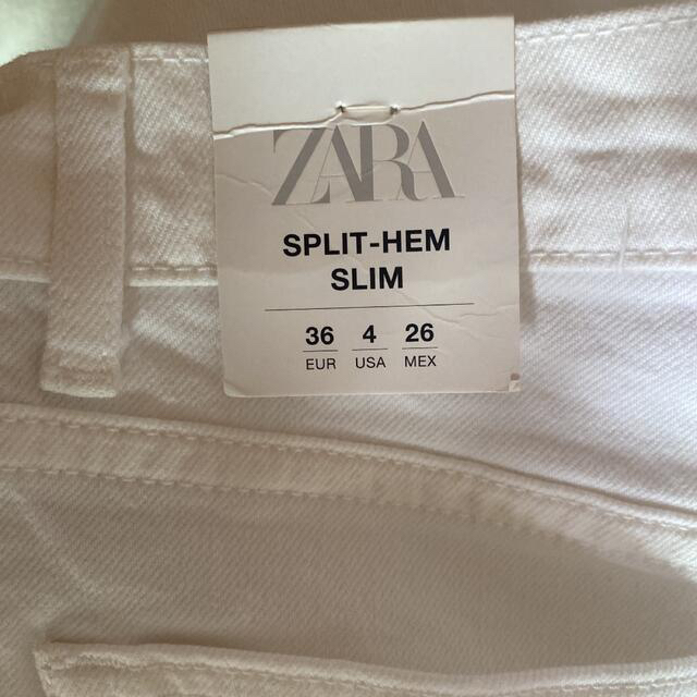 ZARA(ザラ)のZARA ザラ スプリット(スリット)入りミッドライズジーンズ レディースのパンツ(デニム/ジーンズ)の商品写真