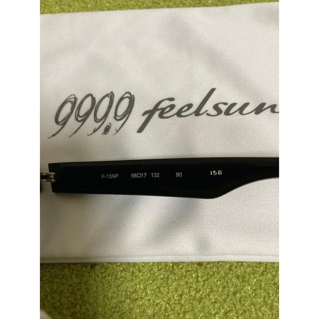 999.9(フォーナインズ)のフォーナインズ 999.9 feelsun F-13NP 黒 ブルーミラーコート メンズのファッション小物(サングラス/メガネ)の商品写真