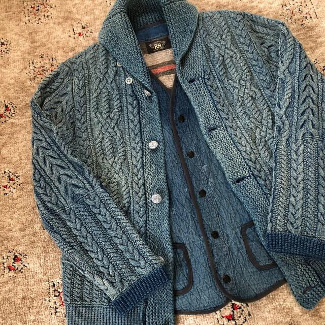 RRL(ダブルアールエル)のRRL ニット ベスト / コート レザー ジャケット カーディガン シャツ メンズのトップス(カーディガン)の商品写真