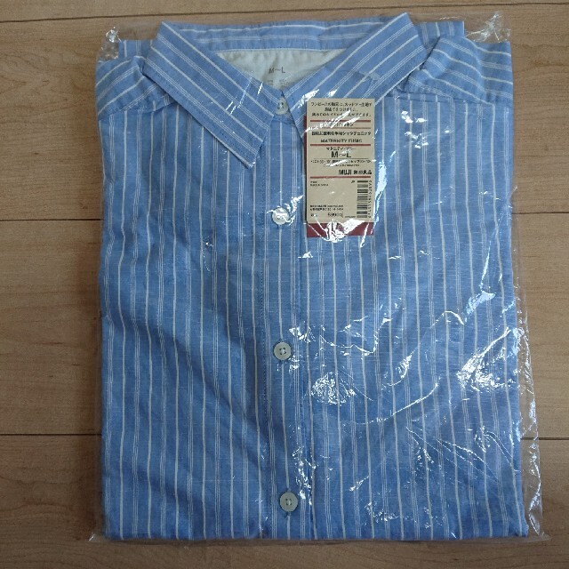 MUJI (無印良品)(ムジルシリョウヒン)の無印良品 マタニティ 授乳シャツチュニック M-L キッズ/ベビー/マタニティのマタニティ(マタニティウェア)の商品写真