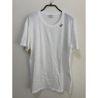 サンローラン(Saint Laurent)の【美品】サンローラン　ショートスリーブＴシャツ　ホワイト　Sサイズ(Tシャツ/カットソー(半袖/袖なし))