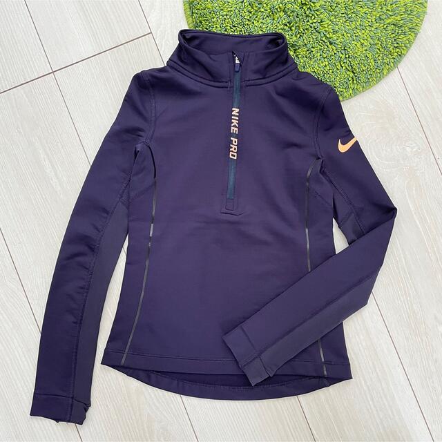 NIKE(ナイキ)の未使用 NIKE PRO ナイキプロ XS パープル  キッズ/ベビー/マタニティのキッズ服女の子用(90cm~)(その他)の商品写真