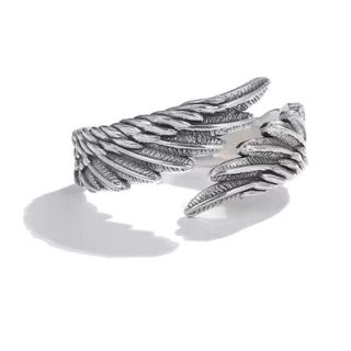 Angel feather ring　Unisex シルバーリング(リング(指輪))