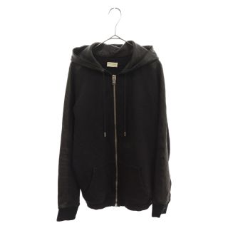 独自開発の-サンローラ•ン Saint Laurent パーカー ロゴ ブラック 黒