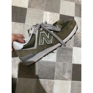 ニューバランス(New Balance)のニューバランス574 メッシュカーキ　24.5(スニーカー)