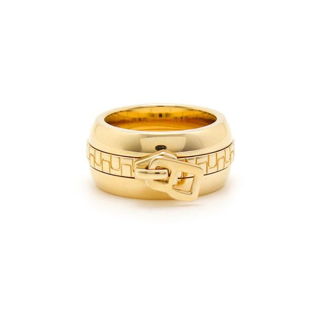 美品 新品仕上げ済 ブシュロン K18 ジッパーリング 指輪 BOUCHERON