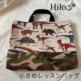 小さめレッスンバッグ　🦕恐竜🦖迷彩(バッグ/レッスンバッグ)