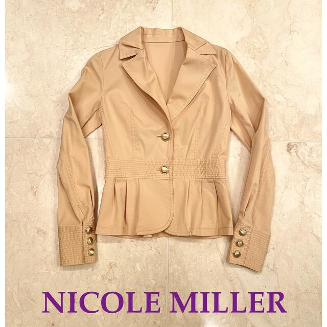 処分セール　美品　NICOLE MILLER ニコルミラー　ペプラムジャケット