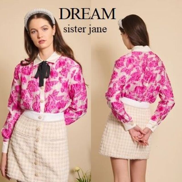 DREAM Sister Jane ジャガードブラウス 世界の 65.0%OFF www
