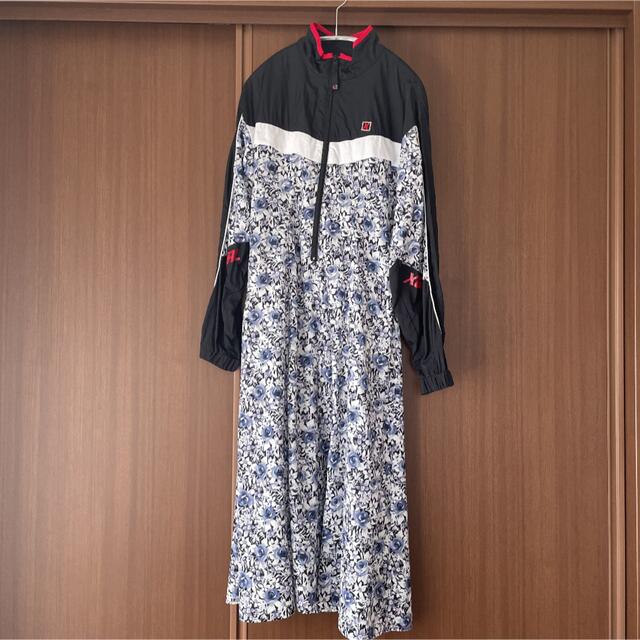 X-girl GRANDMA FLORAL TRACK DRESS