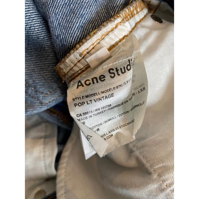 Acne Studios - ACNE STUDIOS pop lt vintageクロップドデニムの Acne Studios - ACNE STUDIOS pop lt vintageクロップドデニムの