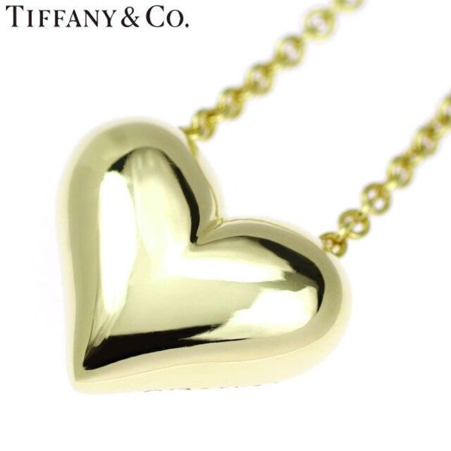 Tiffany & Co. - ティファニー K18YG ペンダントネックレス ピンチドハート