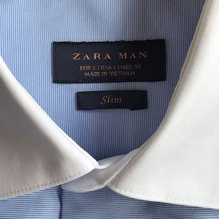 ザラ(ZARA)のZARA メンズシャツ38　スリム(シャツ)