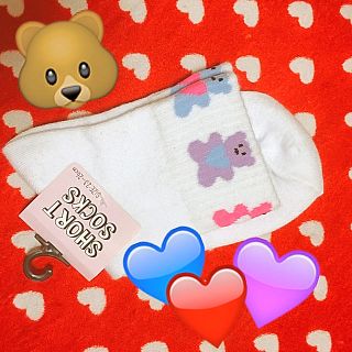 バブルス(Bubbles)のくまちゃんソックス🐻 今夜限り値下げ！！(ソックス)