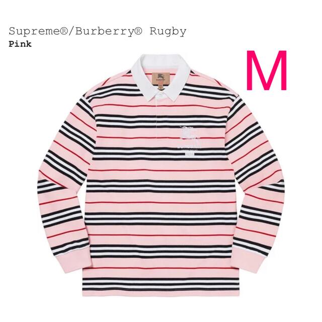 超歓迎された】 Rugby Burberry Supreme - Supreme M Pink シャツ 